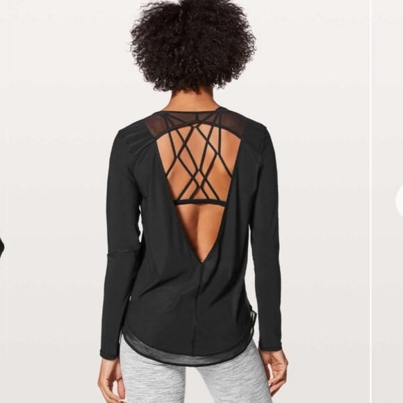 lululemon athletica Tops - Lululemon mix & mesh long sleeve shirt